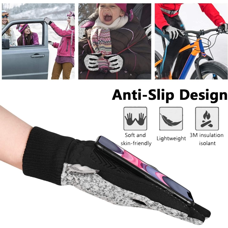 MOREOK Winter Gloves -10°F 3M Thinsulate Warm Gloves Bike Gloves Cycling Gloves for Driving/Cycling/Running/Hiking - Image 5